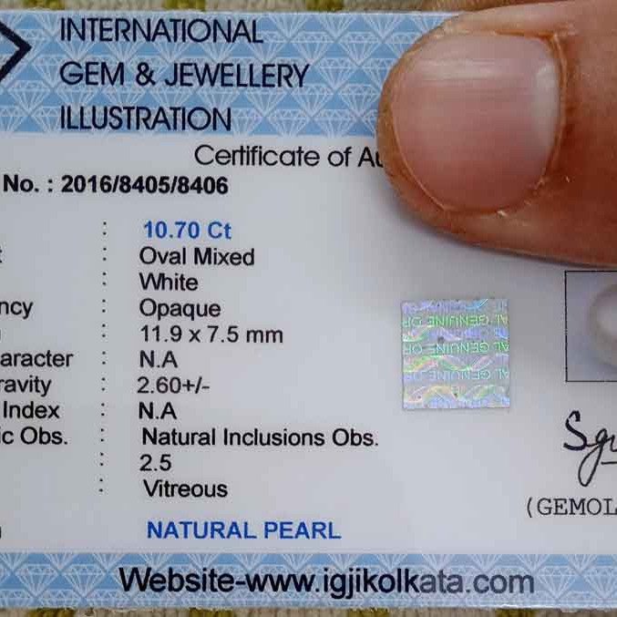 Natural Pearl 10.70 Carat / 11.55 Ratti