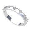 Silver American Diamond Band Ring Silver American Diamond Band Ring