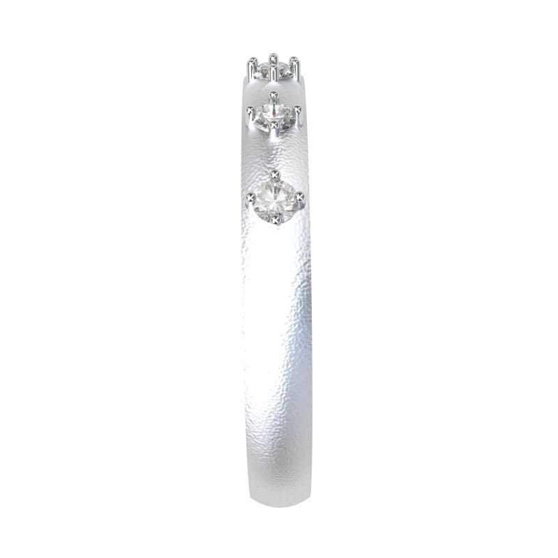 Silver American Diamond Band Ring Silver American Diamond Band Ring