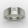 Solitaire Ring With Hallmark Silver