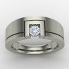 Solitaire Ring With Hallmark Silver