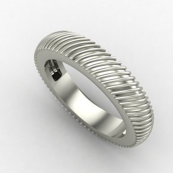 Wide Silver Band Ring