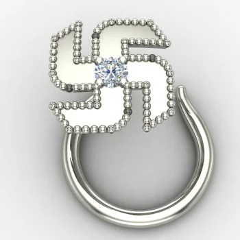 Swastik Nose Pin