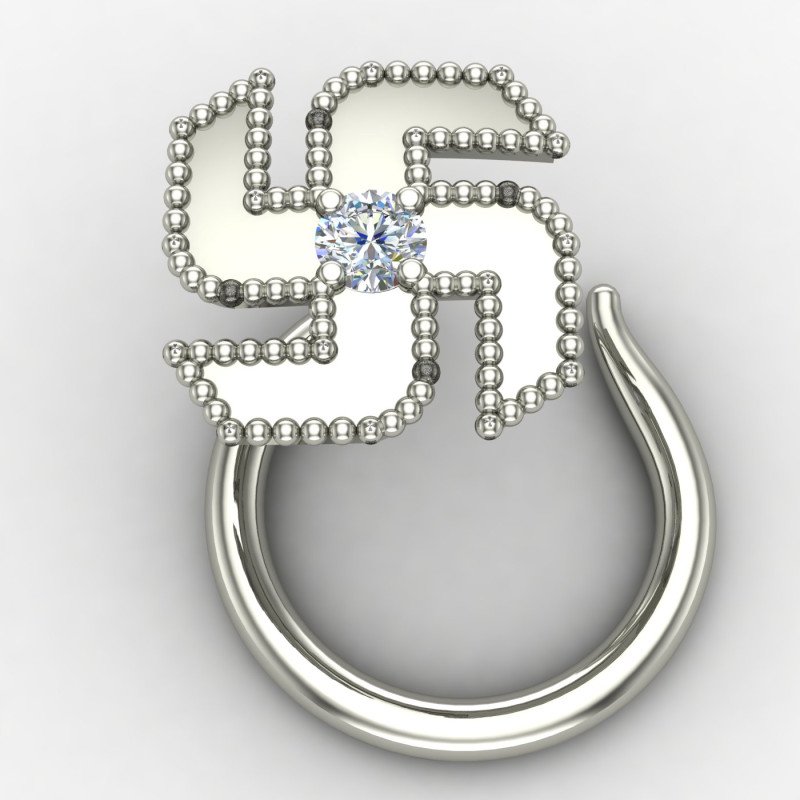 Swastik Nose Pin Swastik Nose Pin