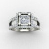 Princess American Diamond Solitaire Ring
