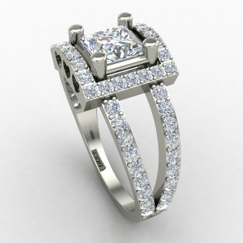 Princess American Diamond Solitaire Ring Princess American Diamond Solitaire Ring