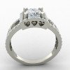Princess American Diamond Solitaire Ring