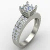 Princess American Diamond Solitaire Wedding Band Princess American Diamond Solitaire Wedding Band