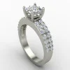 Princess American Diamond Solitaire Wedding Band Princess American Diamond Solitaire Wedding Band