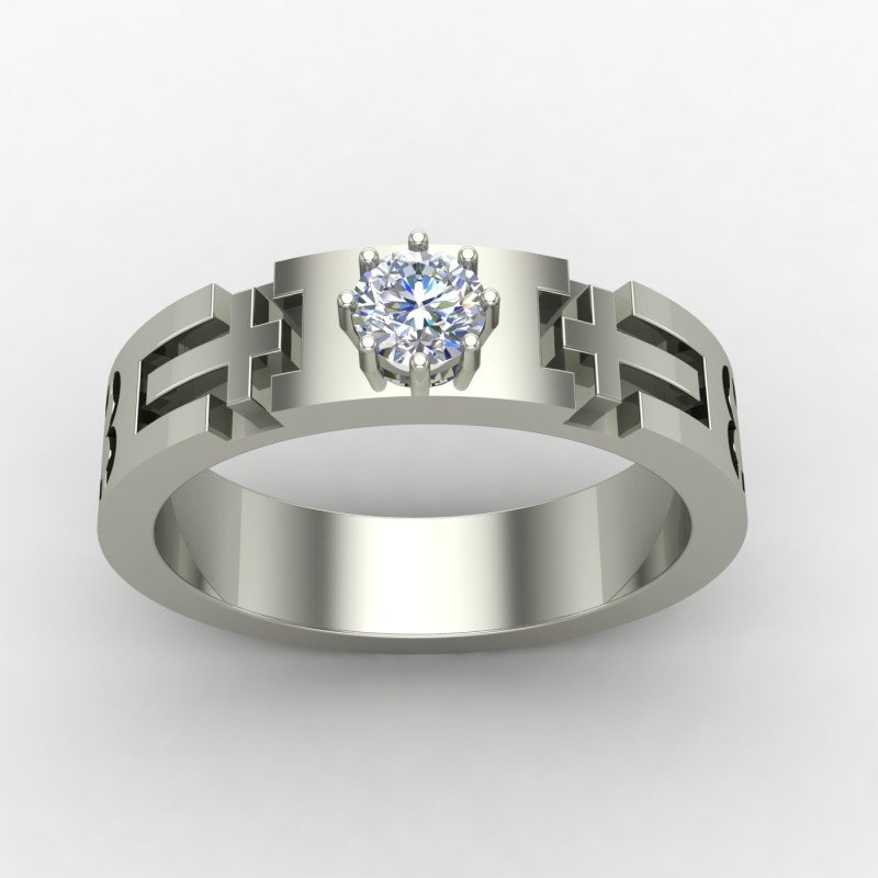 Christ Solitaire American Diamond Ring Christ Solitaire American Diamond Ring