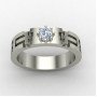 Christ Solitaire American Diamond Ring