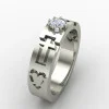 Christ Solitaire American Diamond Ring Christ Solitaire American Diamond Ring