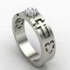 Christ Solitaire American Diamond Ring Christ Solitaire American Diamond Ring