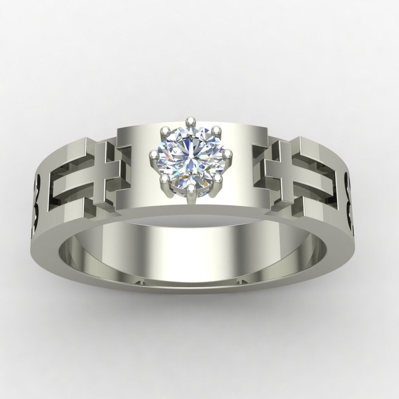 Christ Solitaire American Diamond Ring Christ Solitaire American Diamond Ring