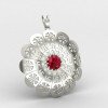 Ruby Swastik Pendant