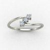 Three American Diamond Carve Ring Three American Diamond Carve Ring
