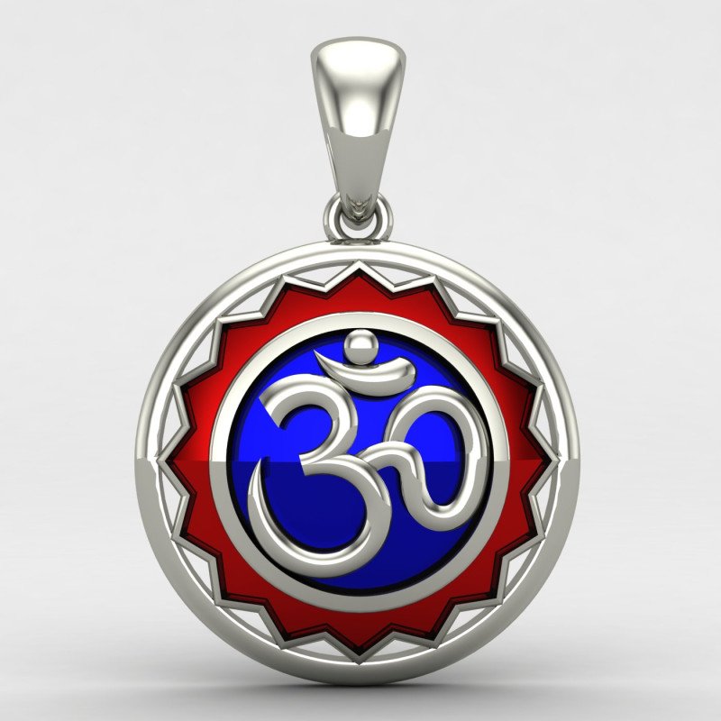 Om Locket Silver