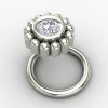 Traditional Silver Nose Pin for Festivals