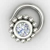 Traditional Silver Nose Pin for Festivals