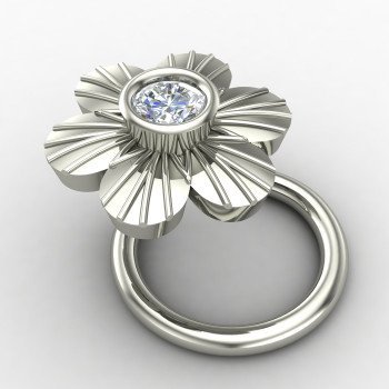 Silver Nose Pin for Bridal Look Silver Nose Pin for Bridal Look