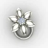 Silver Nose Pin for Office Wear
