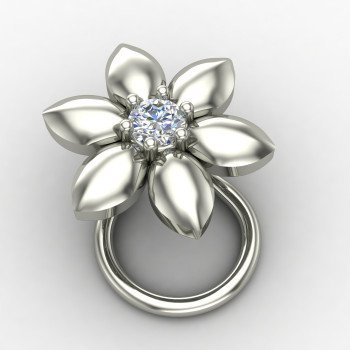 Silver Nose Pin for Office Wear Silver Nose Pin for Office Wear