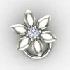 Silver Nose Pin for Office Wear