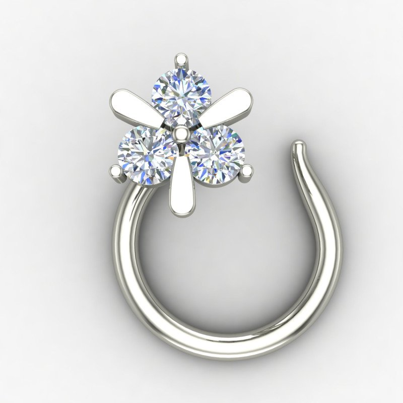 Authentic Silver Nose Pin