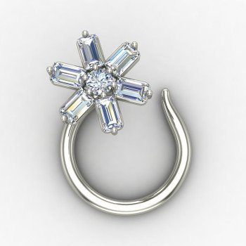 Elegant Silver Nose Pin