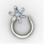Elegant Silver Nose Pin