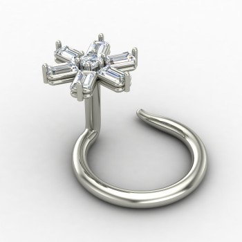 Elegant Silver Nose Pin Elegant Silver Nose Pin