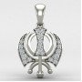 Silver Khanda Pendant