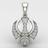 Silver Khanda Pendant