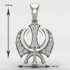 Silver Khanda Pendant