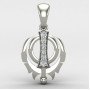 Sikh Khanda Pendant