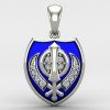 Women Silver Khanda Locket Women Silver Khanda Locket