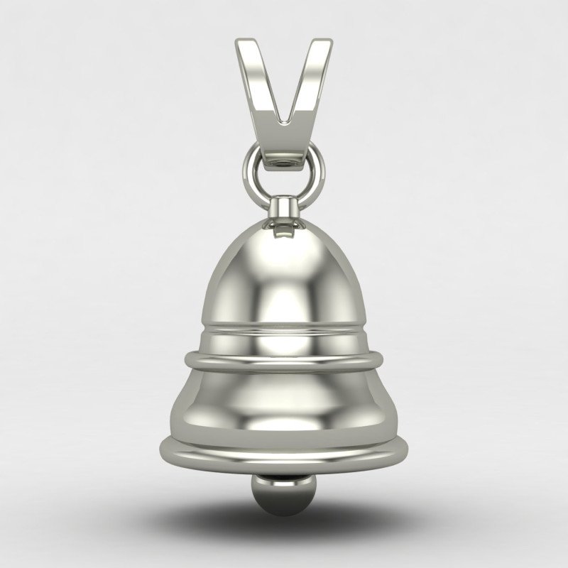 Silver Bell Pendant