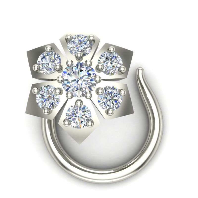 Traditional Modern Silver Nose Pin