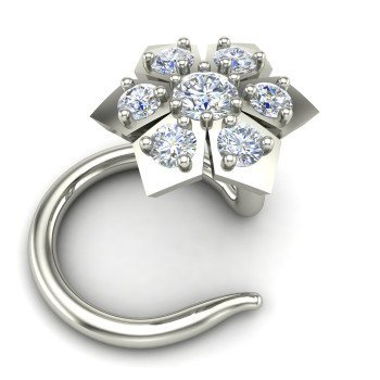Traditional Modern Silver Nose Pin