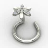 Sterling Silver Nose Pin for Women