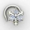 Silver Nose Pin for College Girls