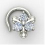 Silver Nose Pin for College Girls
