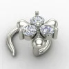 Silver Nose Pin for College Girls