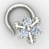 Silver Nose Pin for College Girls