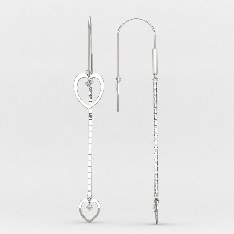 Sui Dhaga Silver Earring