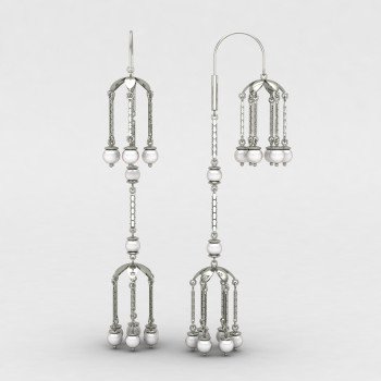Double Jhumka Pearl Earrings Double Jhumka Pearl Earrings