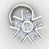 Silver Nose Pin for Festive Wear
