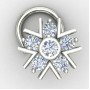 Silver Nose Pin for Festive Wear