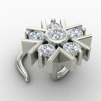 Silver Nose Pin for Festive Wear