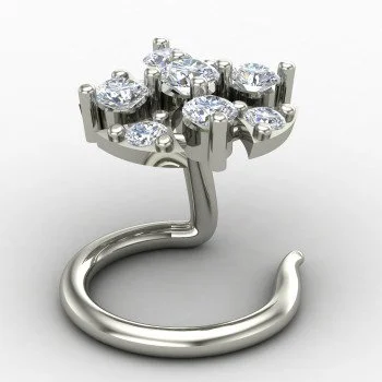 925 Sterling Silver Nose Pin for Women